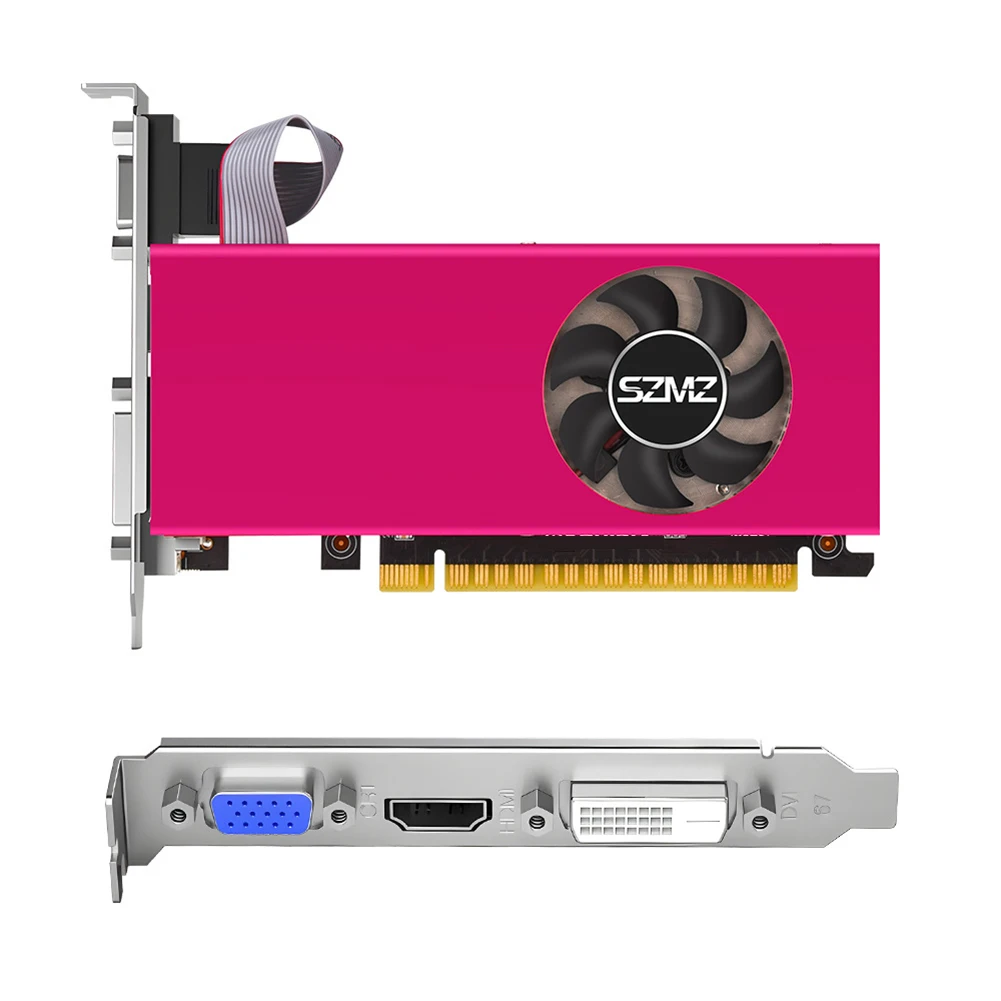 GT740 Low Profile Video Card 993MHz 4GB Desktop Graphics Card PCI-E 2.0 16X PC Video Card DDR5 HDMI-Compatible Interface 128 Bit