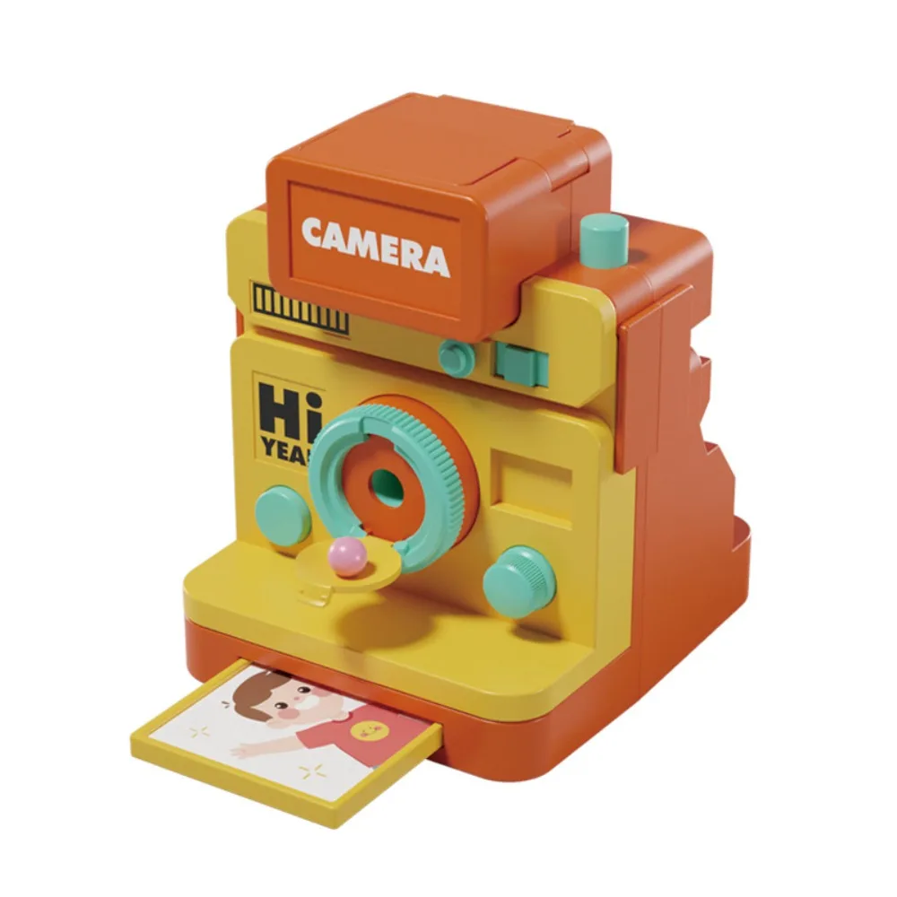 

Пластиковая игрушечная камера для детей, интерактивная аналогово-цифровая мини-камера, модель для самостоятельной сборки, декор для дня рождения