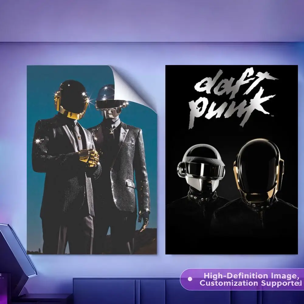 Daft Punk Album Painting Calligraphy HD Canvas Poster Crease Free Waterproof All Space Wall Decor