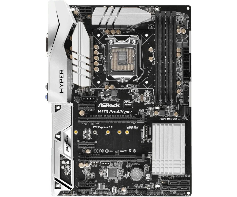 ASRock H170 Pro4/Hyper Motherboar LGA 1151 DDR4 2133 64GB support