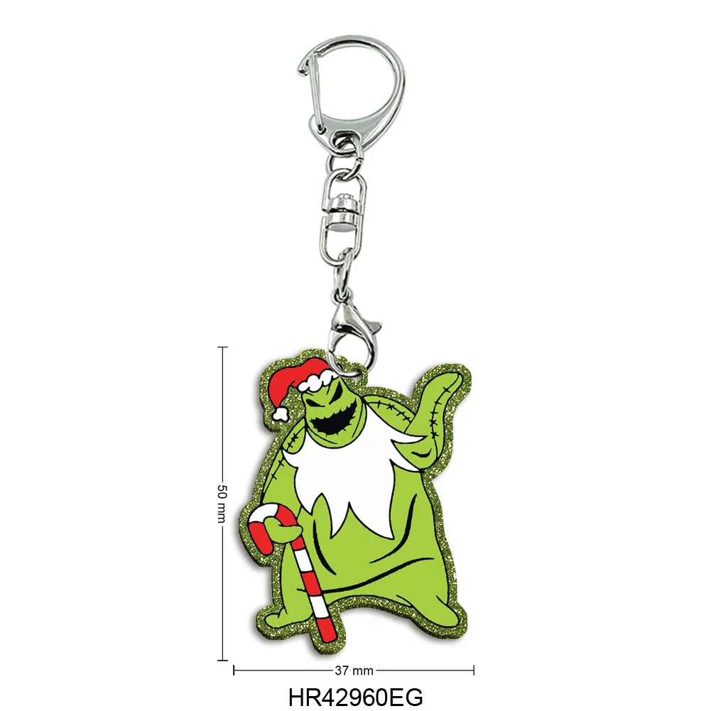 

The Nightmare Before Christmas chunky Color Glitter Acrylic Keychain For Party Badge Holiday Jewelry Bag Tag Decoration