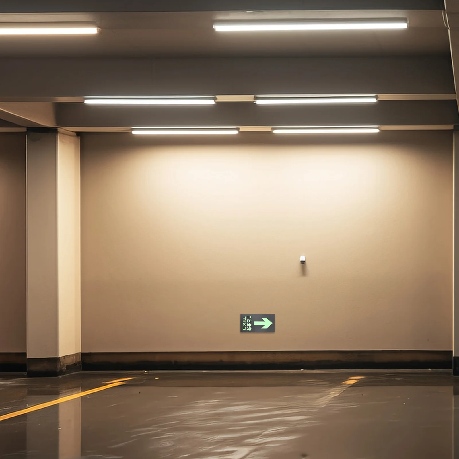 10Pcs Night Glow Safety Signs Luminous Decals for Malls Offices Public Buildings Way Indicators