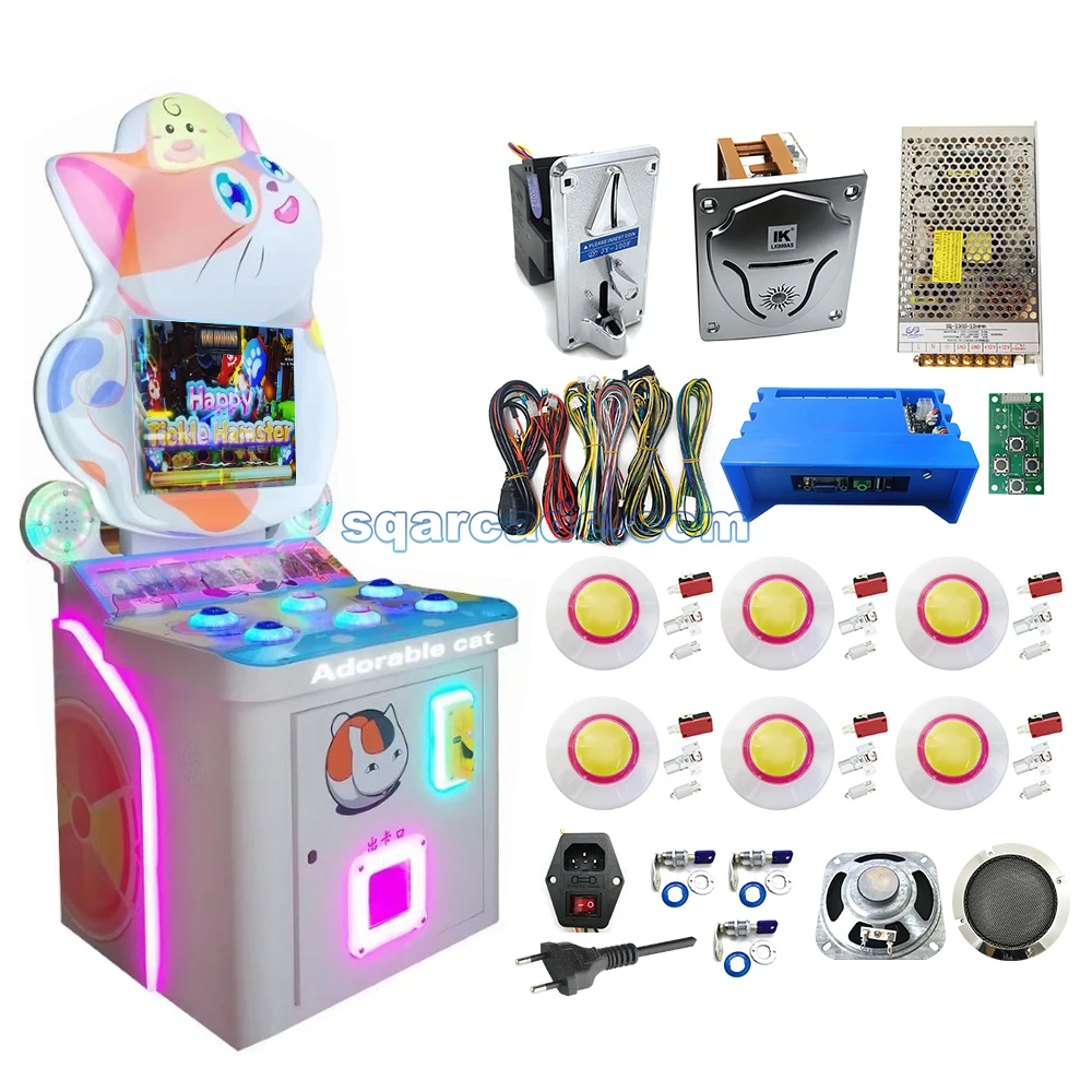 Coin Operated Arcade Games Machine Ticket Dispenser Whack-a-mole Game Machine Hitting Hamster Mahine Kit Parts For Sales