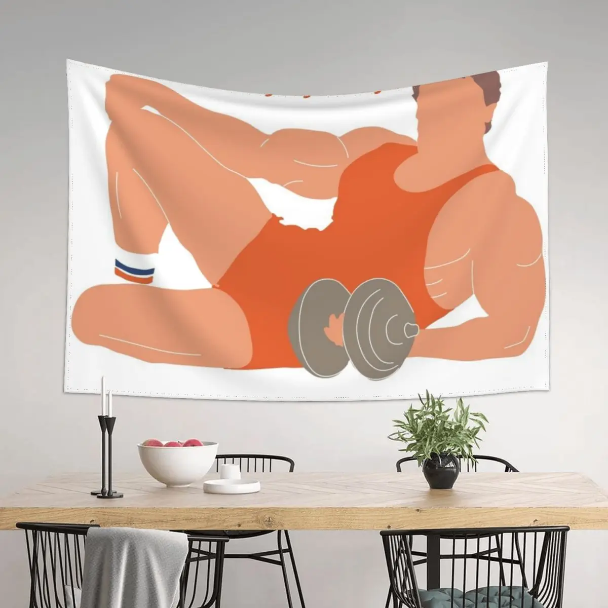 

im cumming in the gym, im cumming day and night' pumping iron bodybuilding meme Tapestry Decoration Wall Carpet Wall Tapestry