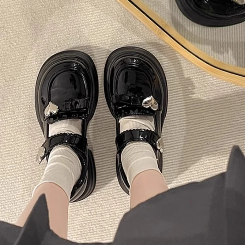 

2026 Spring and Autumn New Girls Performance Loafers Soft Sole British Style Princess Chic Leather Shoes for Kids​