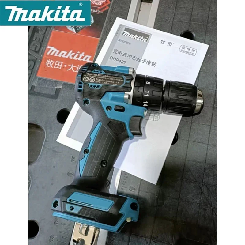 Imagem -06 - Furadeira de Impacto sem Fio Motor sem Escova Martelo Compacto Chave de Fenda Recarregável Ferramentas Elétricas 18v Lxt Makita-dhp487