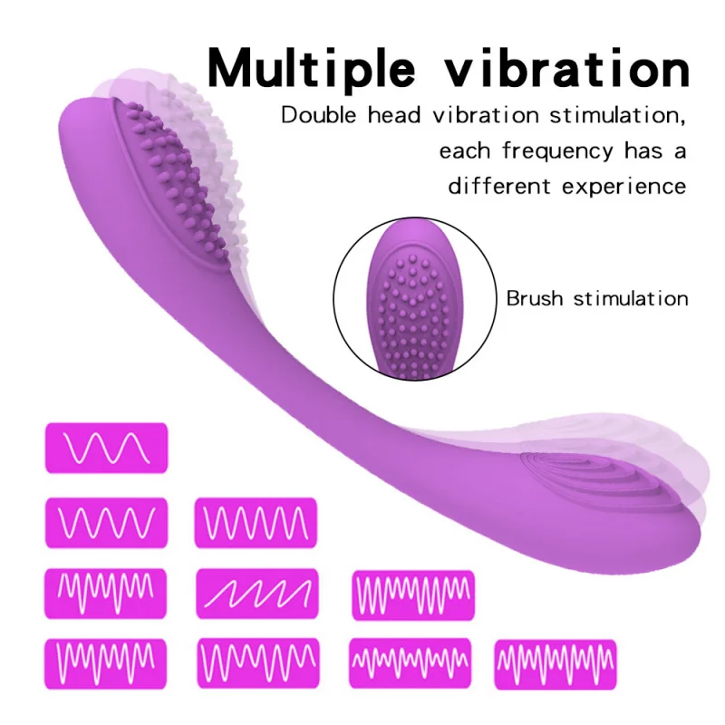 

Women's Double-Headed Bending Vibrator G-Spot Stimulation Clitoral Excitement Women's Masturbation Device Couple Flirting