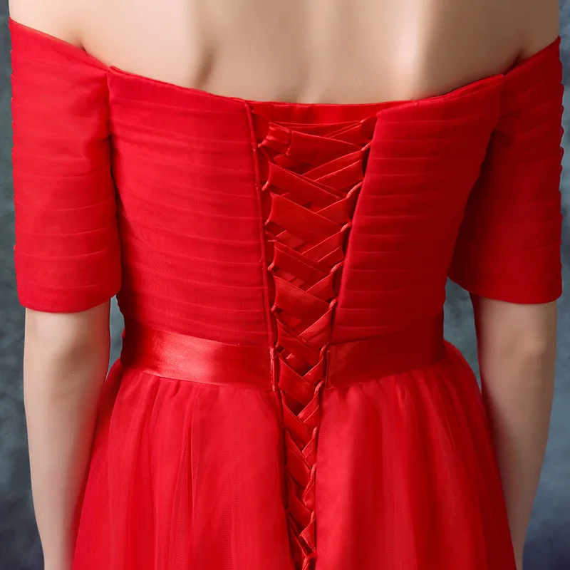 Clássico vermelho vestidos de banquete 2024 com decote em v simples convidado de casamento personalizado elegante a linha cerimônia vestido de festa desempenho