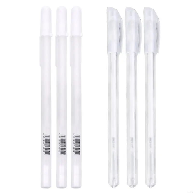 G8TA 3PEECES Белые гелевые ручки Highlighter Pen Artist Set Set Kids Diy Pens