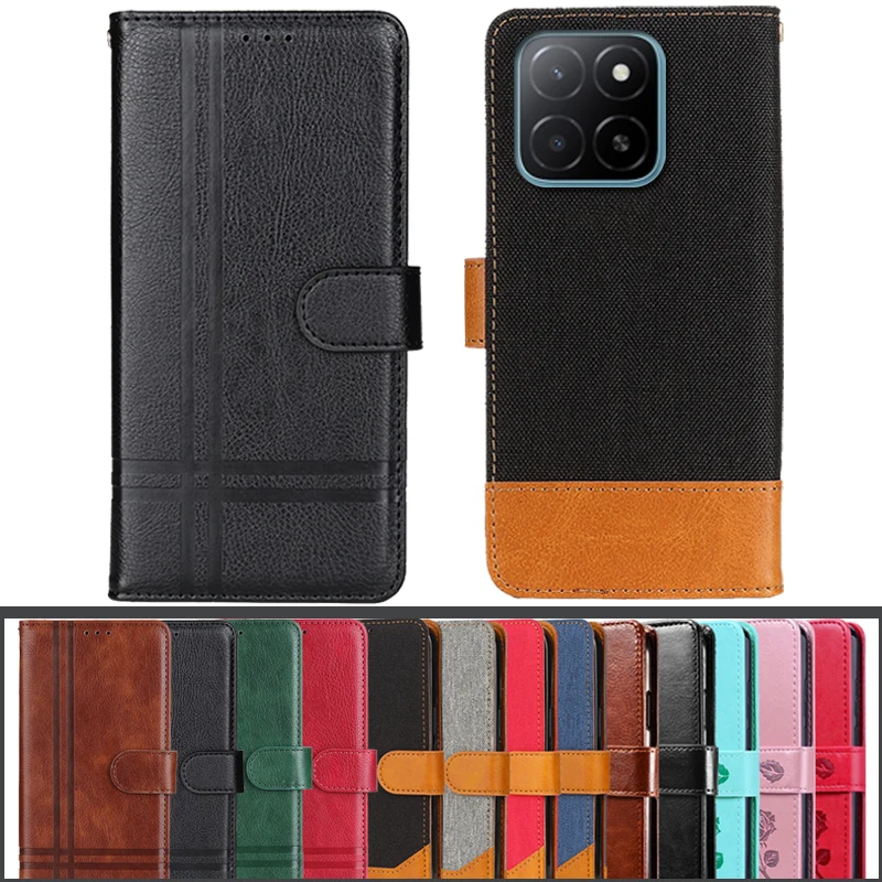 For Honor X5b Plus 4G Fashion Multicolor Magnetic Closure Leather Flip With Card For Honor X5BPlus 4G HonorX5b Plus 4G GFY-LX2P