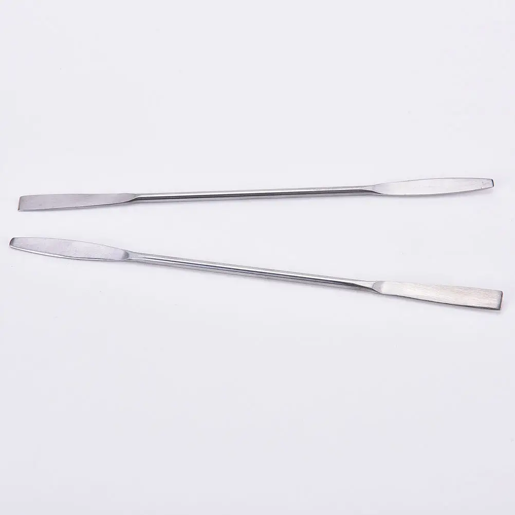 Makeup Cosmetic Nail Art Tool Stainless Steel Spoon Polish Cream Blender Mixing Palette Spatulas Stick Rod Tone Wholesale