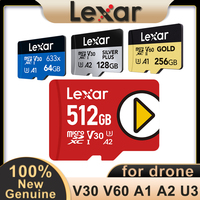 Lexar Micro SD Card TF 633x TF Card play SILVER PLUS UHS-I GOLD C10 A1 A2 V30 V60 U3 for DJI drones Nintendo Switch Game Console