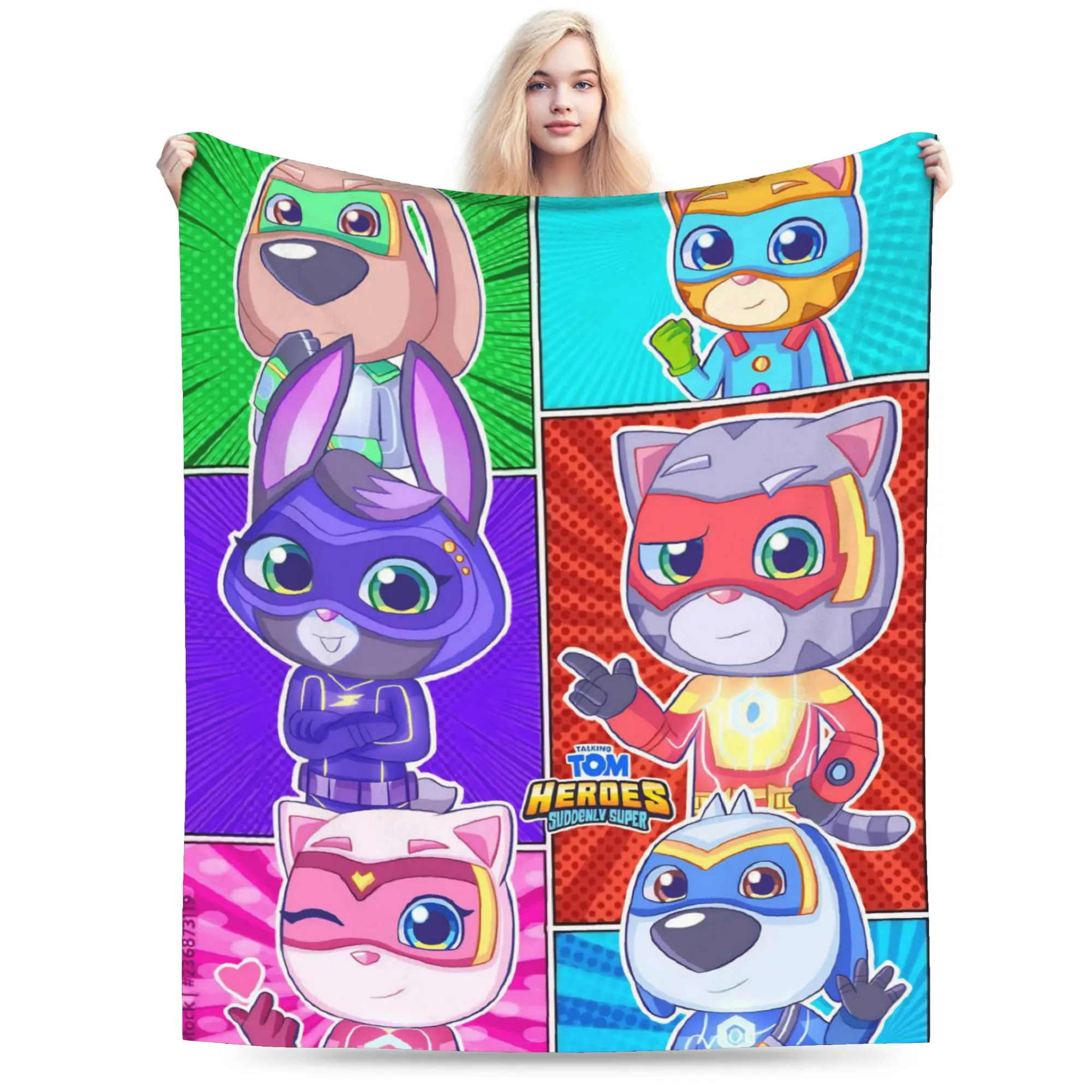 Novelty Design T-Talking T-Tom And F-Friends Blankets Lightweight Thin Fleece  Comfortable Throw Blanket Machine Washable