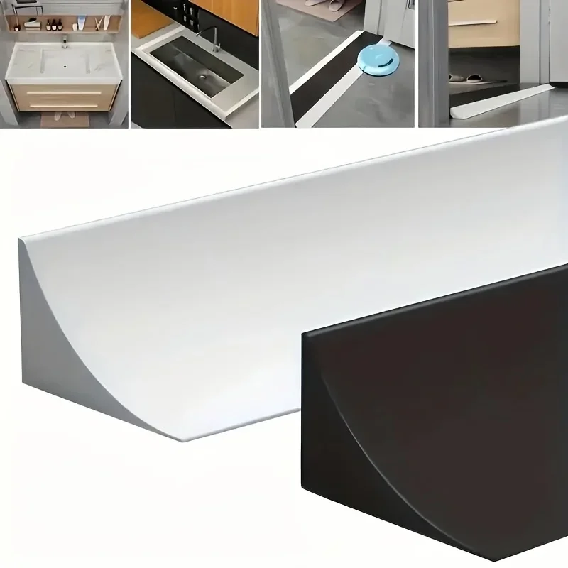 1pc Self-Adhesive Bathroom Waterproof Strip - Leak-Proof, Shower & Toilet Countertop Sealant, Floor Insulation Barrier