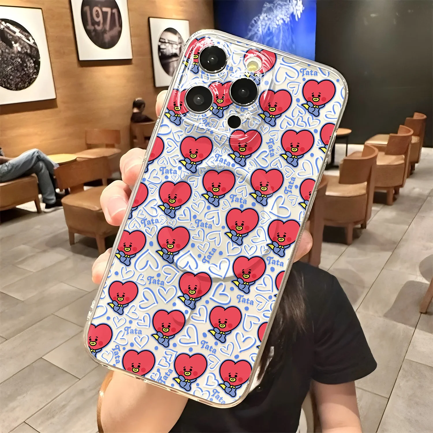 Hot Cute B-BT21 New Magnetic Phone Case For Samsung Galaxy S25 S24 S23 S22 S21 S20 FE Edge Plus Ultra 5G Soft Clear TPU Cover - view 2