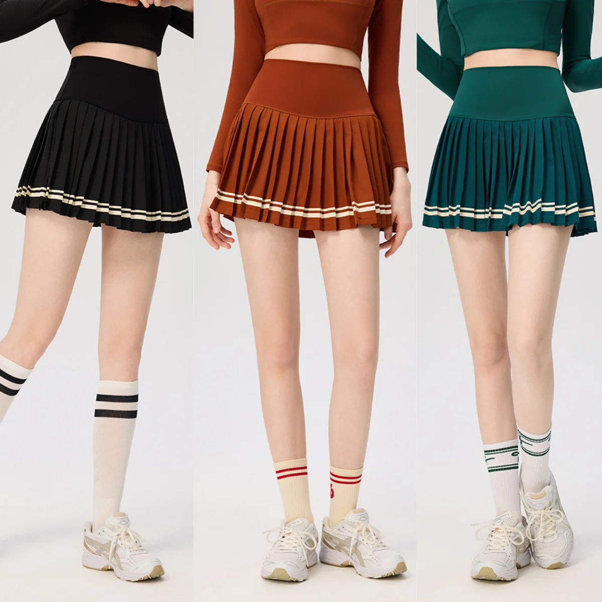 

Tennis pleated skirt women's high waist printed gym skirt badminton running fitness tenis skirt golf skort Skorts 2026 spring