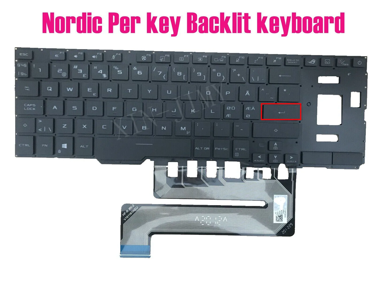 

Nordic Per key Backlit New Laptop Keyboard for Asus GX550L GX551Q GX551QS GX551QM GX551QR