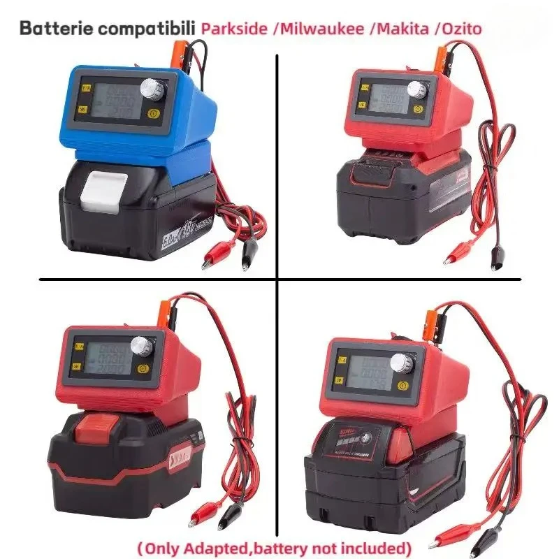 Adjustable DC Power Supply Variable Regulated Lab Bench Power Switch For Makita /Ozito / Milwaukee /Parkside Batteries.