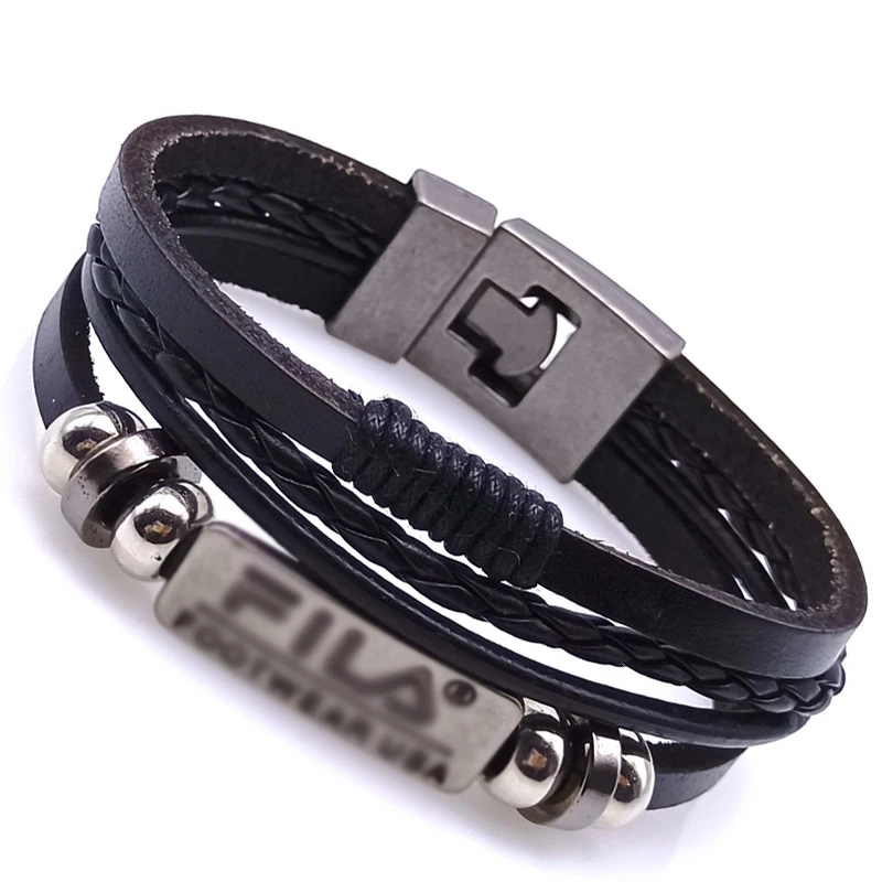 Hot Selling Styles 2024 Vintage Woven Leather Rope Wrap Bracelets For Men Classic Bracelets Punk Wristband Jewelry Male Gifts