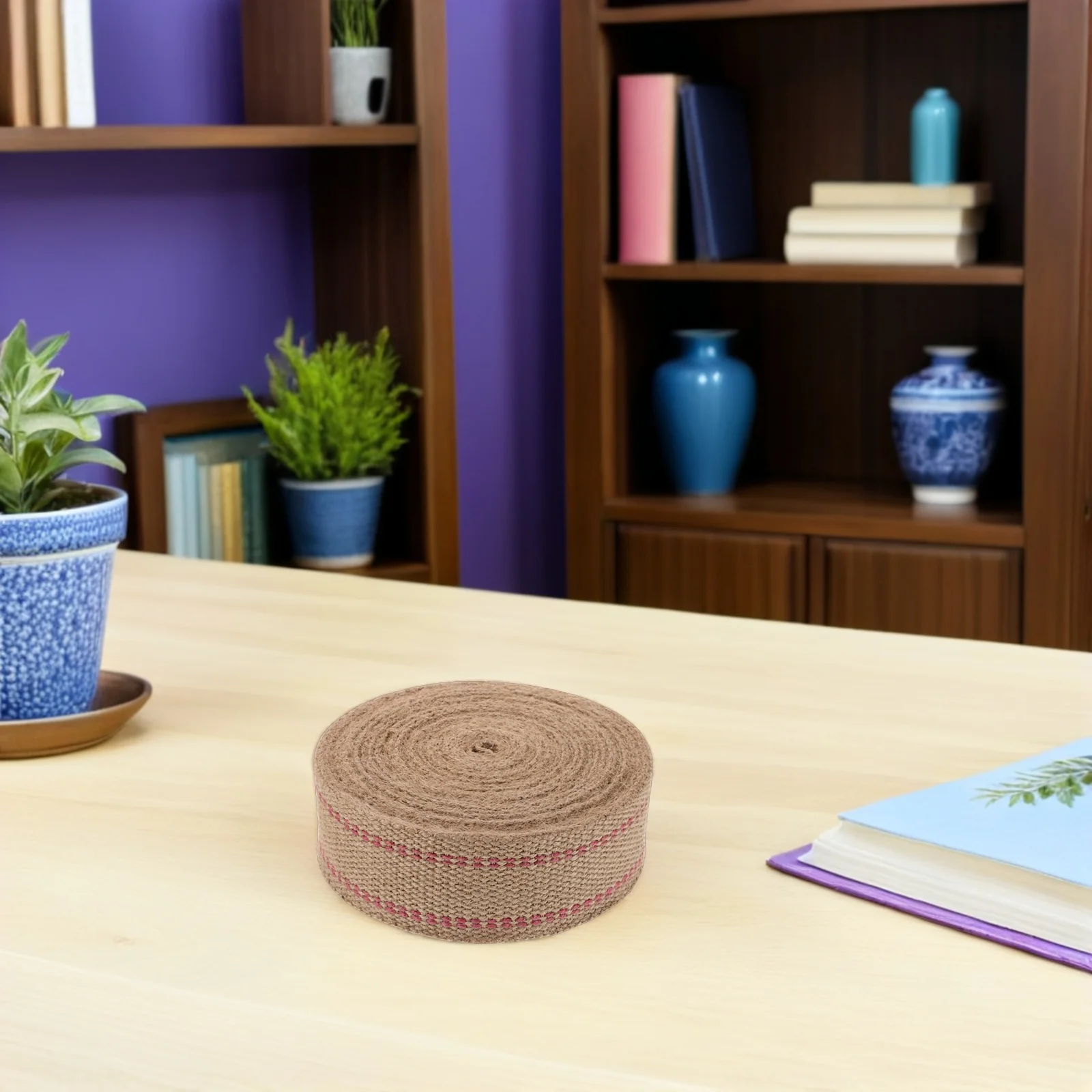 

Jute Webbing Chair Burlap Ribbon Upholstery Band Decorative Belt Repair Tape Craft