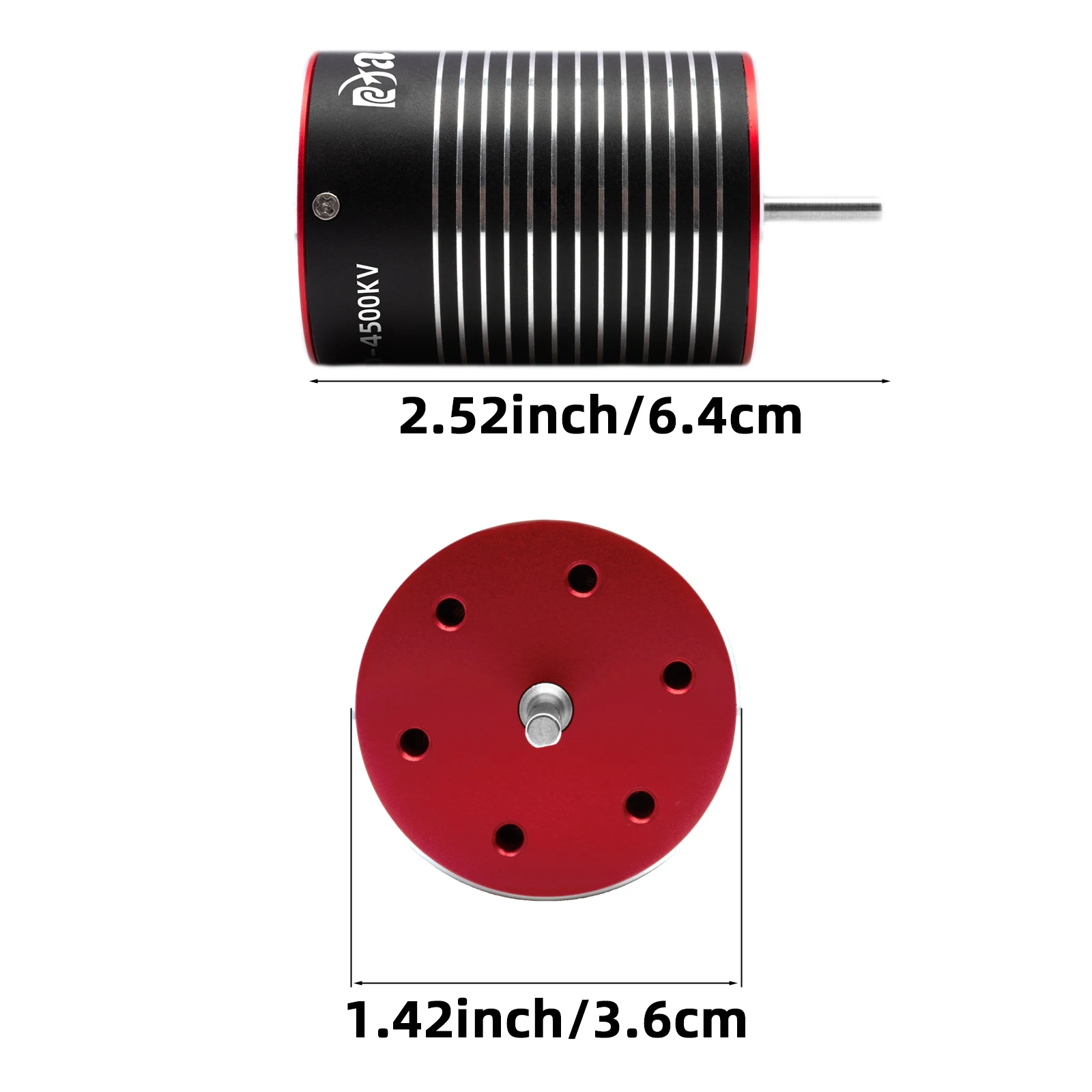 Motor sem escova rc 3650 para axial traxxas rc trepadeira 1/10, peças automotivas, acessórios, tanque de caminhão de brinquedo, motor sem escova off-road 3650 dc