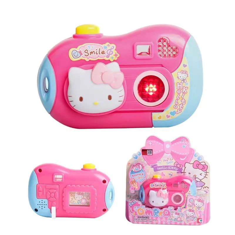헬로키티 귀여운 미니 카메라 소리와 빛 시뮬레이션 장난감 소녀 놀이 집 어린이 선물