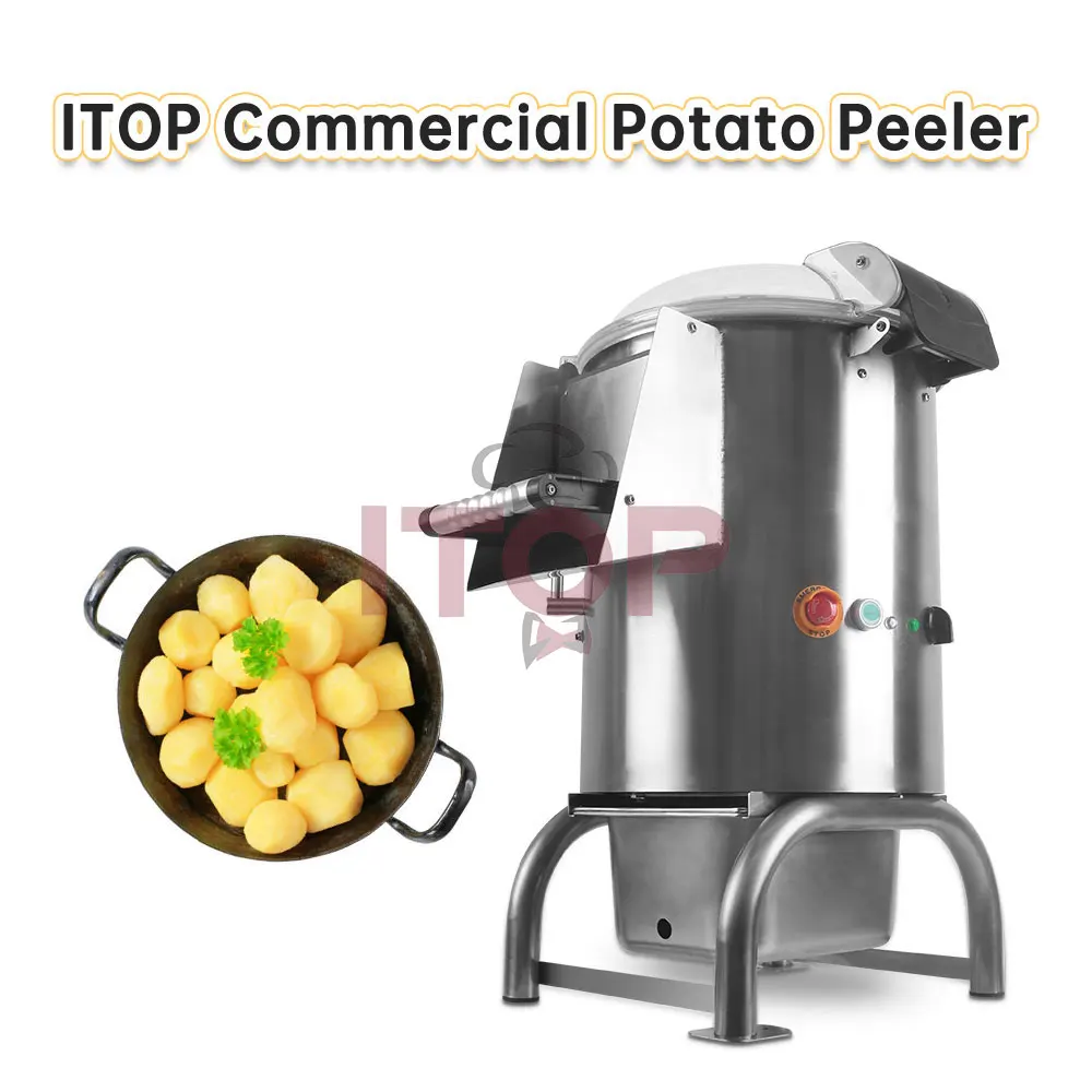 ITOP Commercial Automatic Electric 700-800kg/h Automatic Powered Potato Fruits Vegetables Peeler