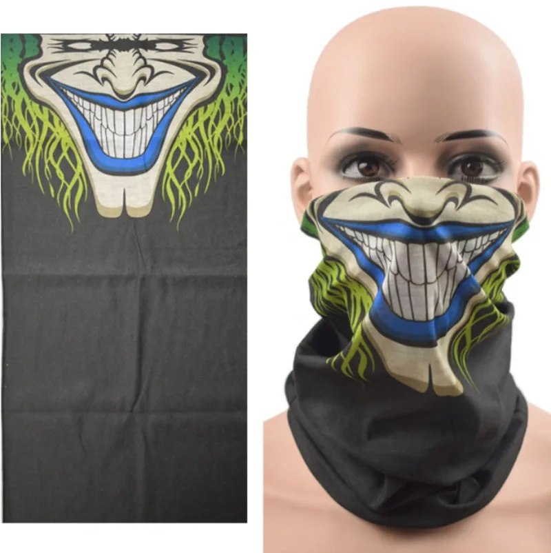 Multifunctionele unisex winddichte schedelbandana voor motorrijden, skiën en feesten.