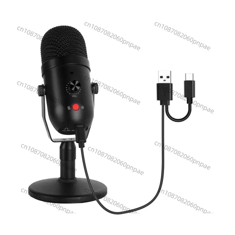ميكروفون مكثف USB لألعاب الكمبيوتر وتسجيل مباشر للهاتف المحمول وميكروفون ذكي لتقليل الضوضاء من النوع c #2