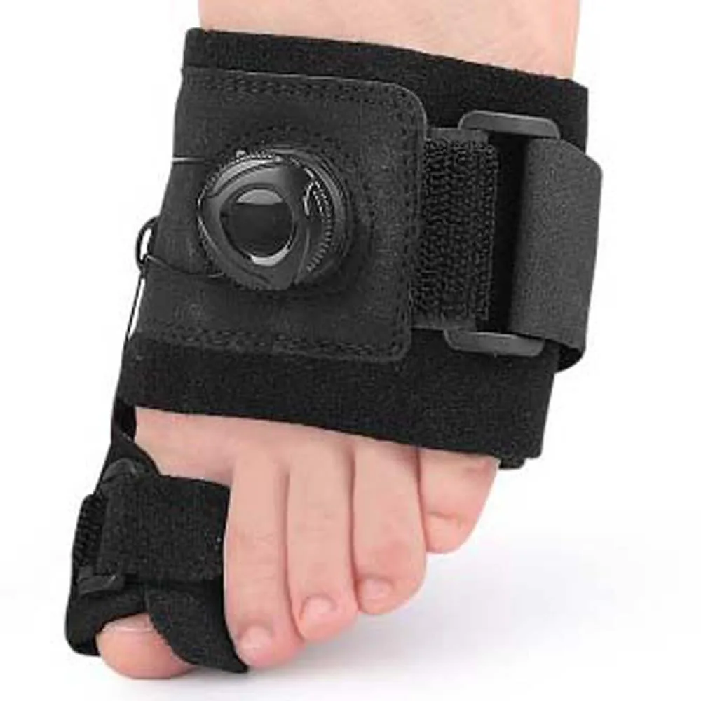 Foot Valgus Corrector Toe Splitter Toe Brace Splint Thumb Eversion Correction Toe Straightener Black Therapy Big Toe Valgus