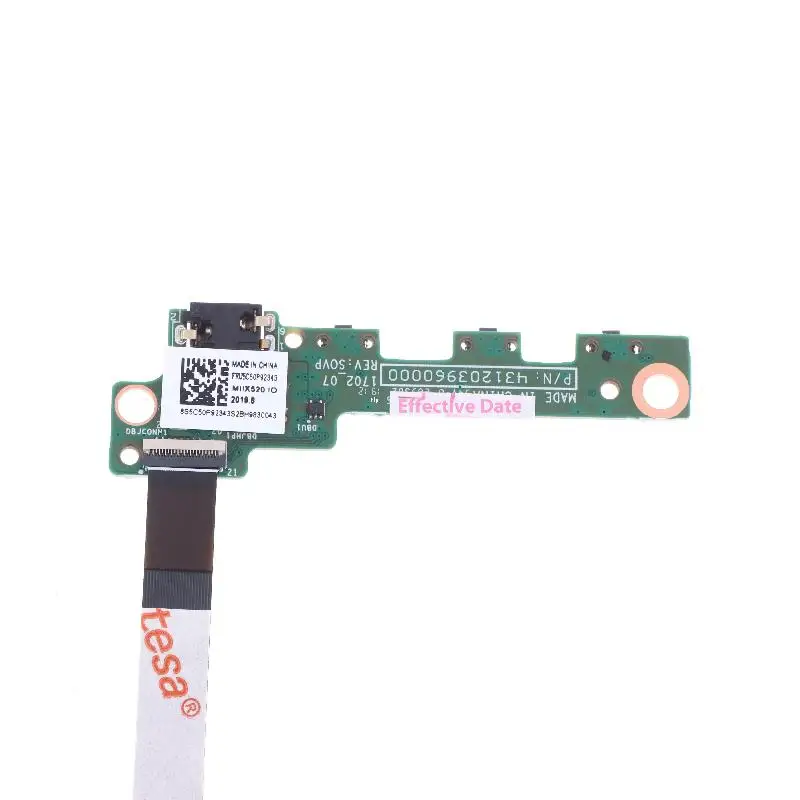 

1/2Pcs For MIIX 520-12IKB Switch Button Board Replacement With Cable Headphone Jack IO Board Audio Board