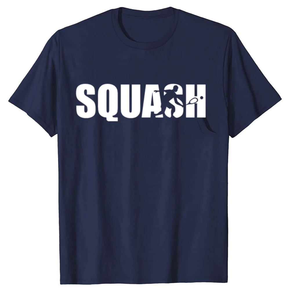 Lustige Squash-Spieler-Grafik-T-Shirts für Herren und Damen, modisches, lässiges T-Shirt aus 100 % Baumwolle, lockeres, übergroßes Hip-Hop-T-Shirt – Detail 3