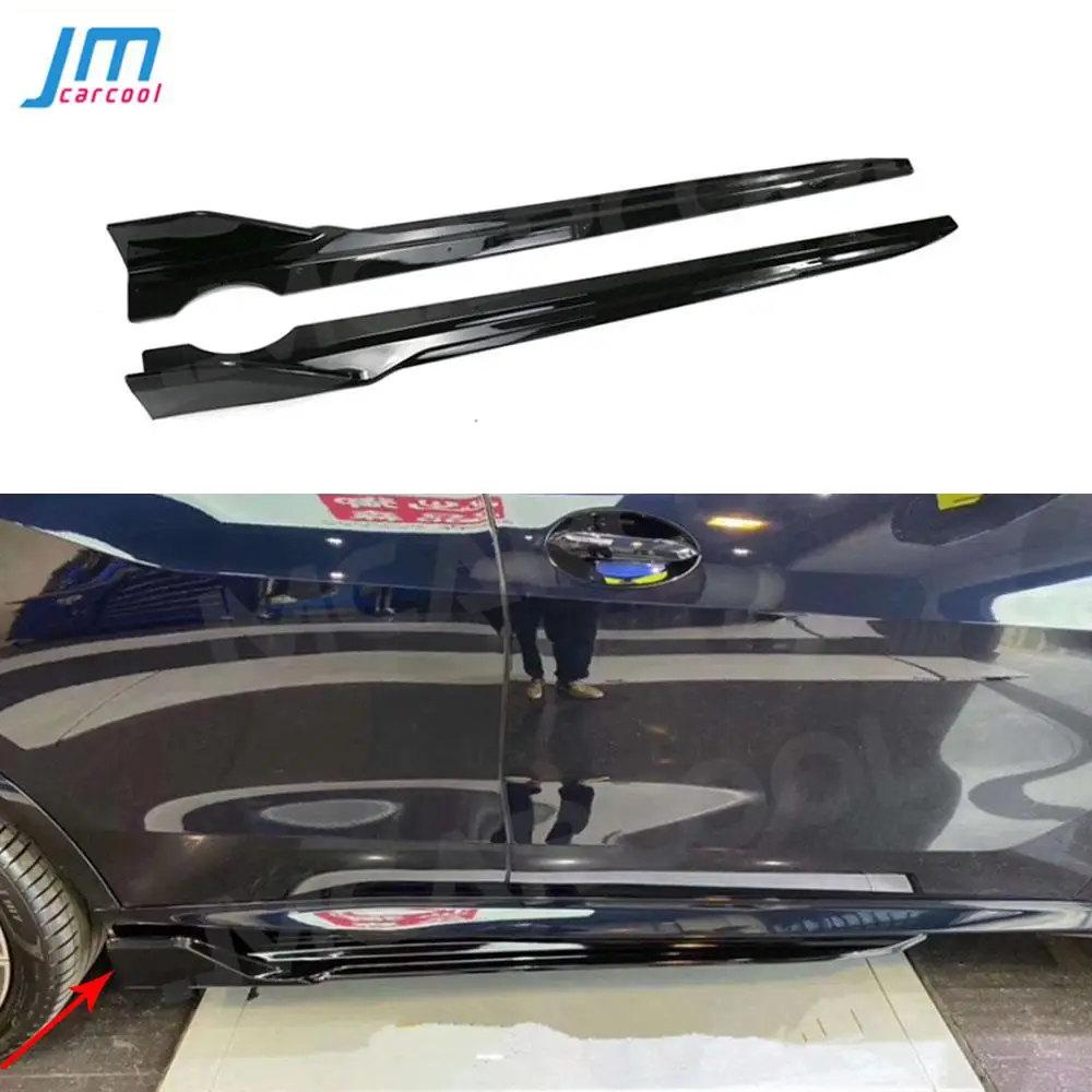 

Carbon Fiber Car Side Skirts Extension Body Panel Lip Splitter Winglet For BMW X5 G05 2019+ ABS Black Side Skirts Rocker Panels