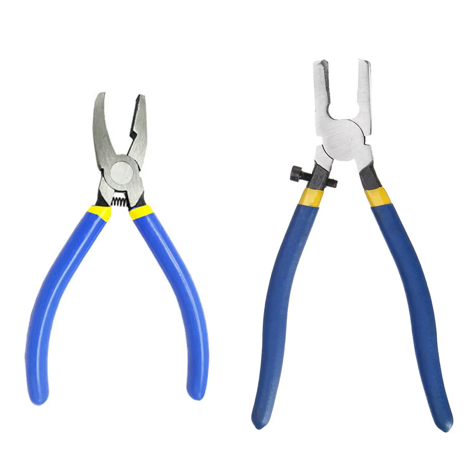 Pinças De Telha De Vidro Resistente Ao Desgaste, Alicadores De Grosing, Ferramenta De Cortador De Vidro De Aço Para Corte De Vitral, 2Pcs
