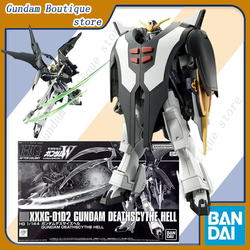 

Bandai Genuine HG XXXG-01D2 GUNDAM DEATHSCYTHE HELL Anime Action Figure Collectible Assembly Model Toys Ornaments Gift Children