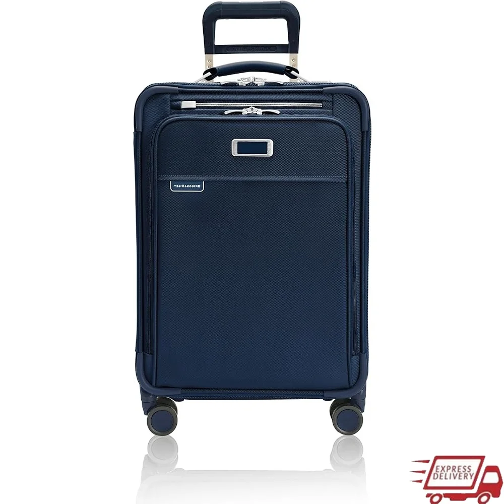 

Expandable Carry On Spinner Luggage with Wheels Softside Rolling Bag USB Charging Business Travel Suitcase Men Women