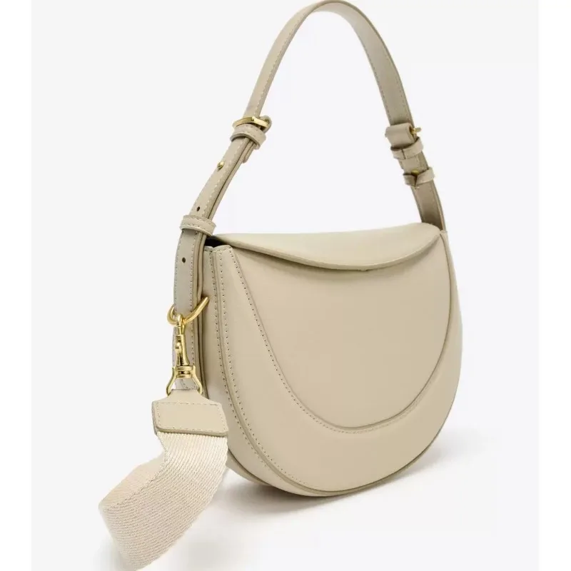 

Модная женская сумка через плечо высокого качества в форме полумесяца, гладкая кожаная сумка на плечо, сумка для подмышек