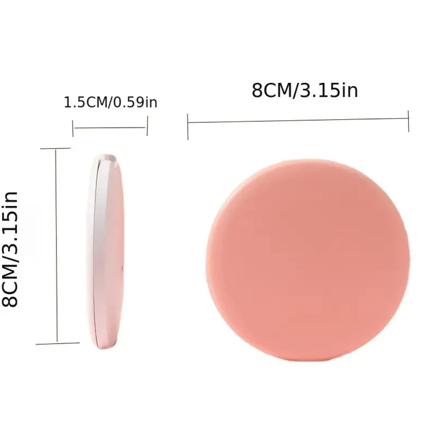 Mini specchio per trucco portatile a LED Strumento cosmetico di bellezza leggero tascabile pieghevole