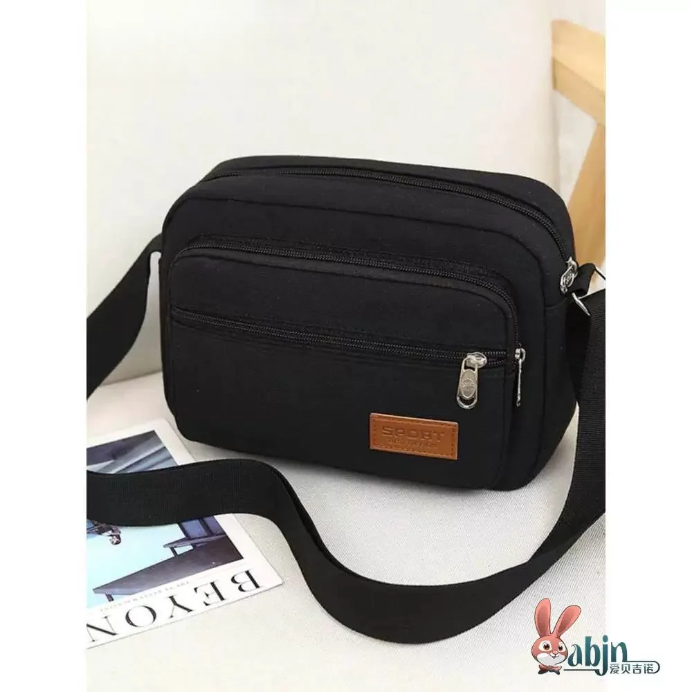 Thickened Canvas Five-Layer Single Shoulder Bag Men's Crossbody Business Money Bag Women's Universal Small Backpack 2025 New