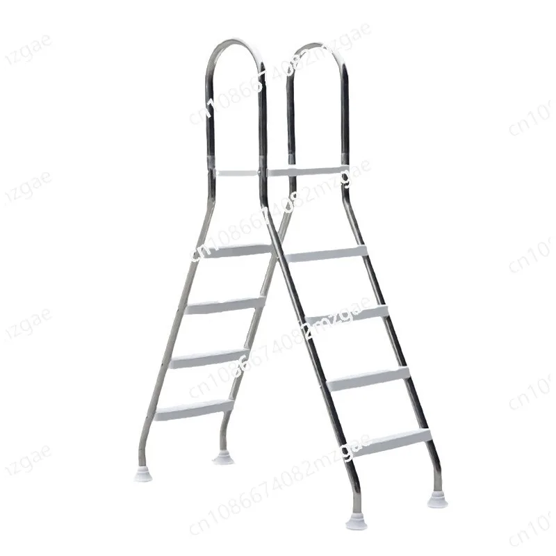 Bracket swimming pool double-sided escalator 304 stainless steel thickened film swimming pool water ladder, swimming pool sewer