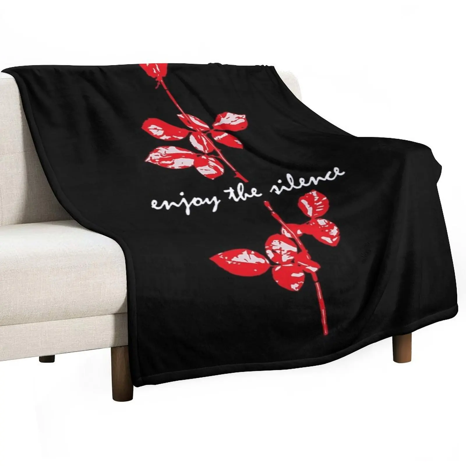 Enjoy The Silence Fitted Throw Blanket Heavy Designers Luxury Designer Soft Plush Plaid Thermals For Travel for babies Blankets