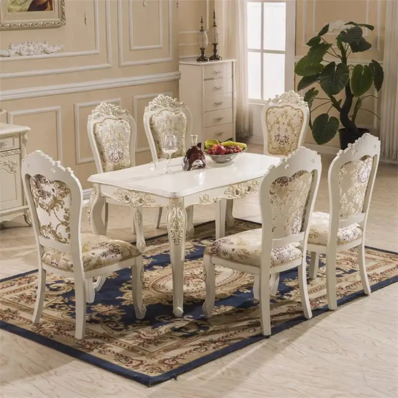 Mesas de Comedor con decoraciones italianas, patas espaciales para fiesta, mesas de Comedor de lujo expandibles, conjunto de Mesas de Comedor modernas de madera, muebles para el hogar