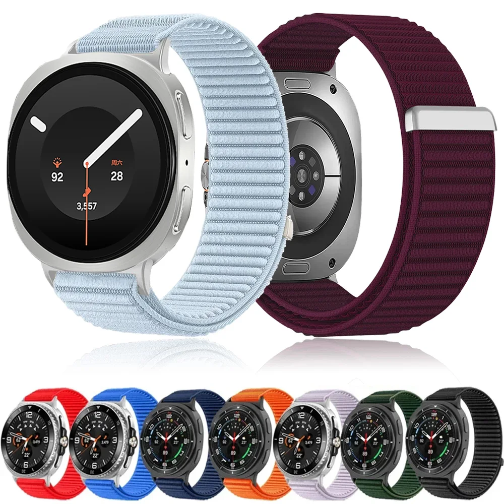 Nylon-Schlaufenarmband für Samsung Galaxy Watch 8 Classic 46mm Smartwatch, austauschbares Uhrenarmband Correa für Samsung Watch 9 8 44mm 40mm
