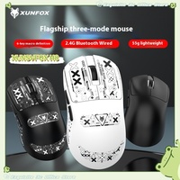 Xunsvfox H8 Modes Mechanical Mouse Wireless Custom Honghua Lightweight Game  Paw-3311 Desktop Computer Tablet Laptop Universal