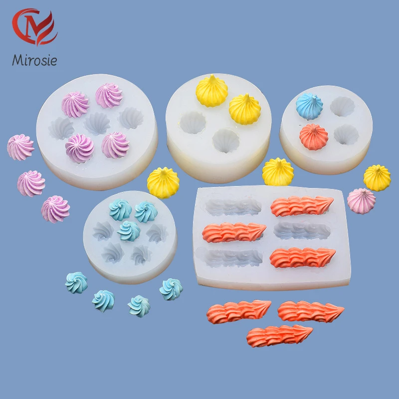 

Mirosie 6-piece Chocolate Butterscotch Silicone Molds Diy Biscuit Baking Molds Cake Decoration Accessories Cake Accessories