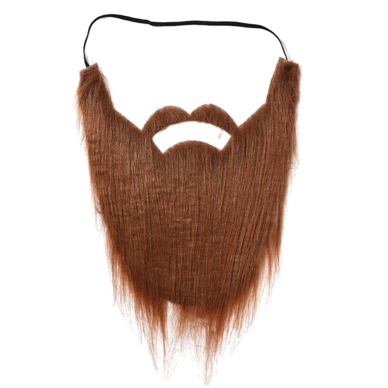 Y5GC Fake Beard Costume Halloween Mustache Costume Christmas Cosplay Costume Beard Festival Party Supplies for Kids Adults