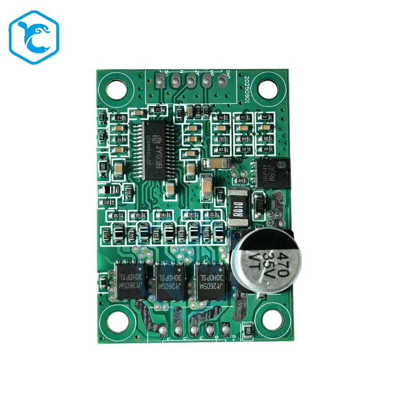 JUYI Tech JYQD-V9.20B BLDC Motor Driver Board 9-30V 6A Sensorless Brushless DC Controller with JY03B PWM 0-5V Speed Control