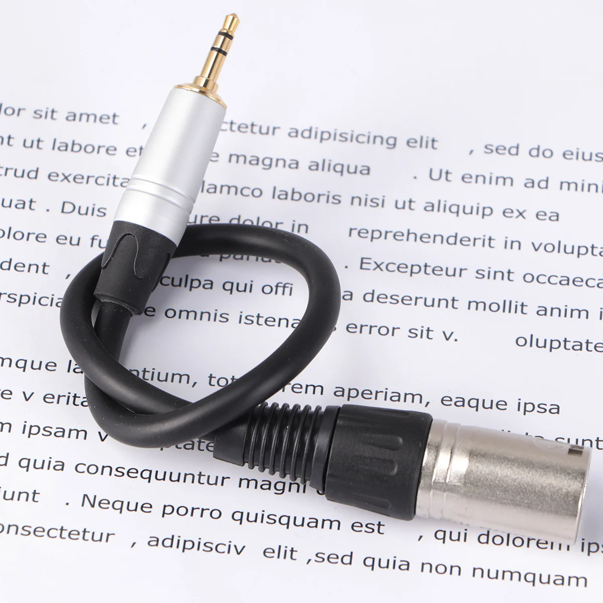 

0.3M Stereo 3.5Mm Male To Xlr Male Audio Adapter Cable For Microphone Splitter Signal Transmission Shielded Gold Plated