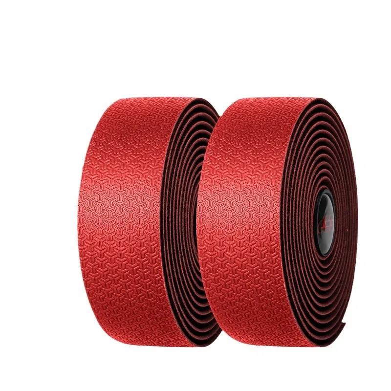 Fita para guidão de bicicleta, fita para guidão de bicicleta de estrada, antiderrapante, pu, eva, respirável para amortecimento de ciclismo, tiras antivibração