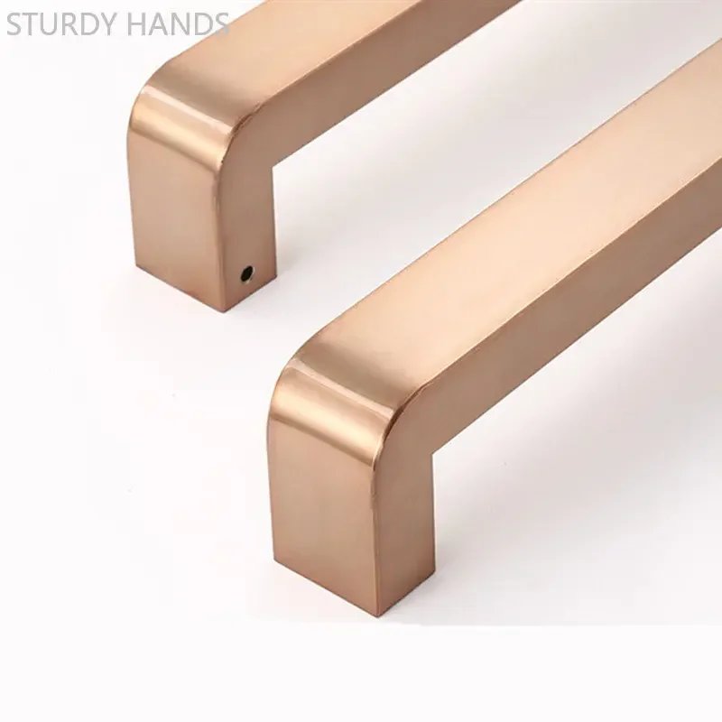 1 Pair Thickened Stainless Steel Glass Door Handle Bathroom Shower Door Knobs Household Hardware Accessories Metal Handles